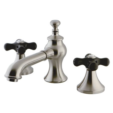 Kingston Brass KC7068PKX Duchess Widespread Bathroom Faucet W/ Brass Pop-Up, Nickel KC7068PKX